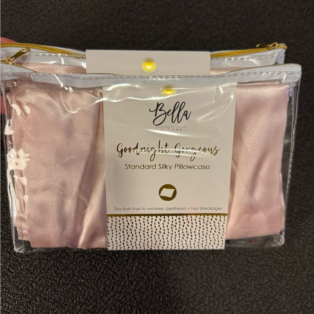 Bella Satin Pink Pillowcase Set of 2